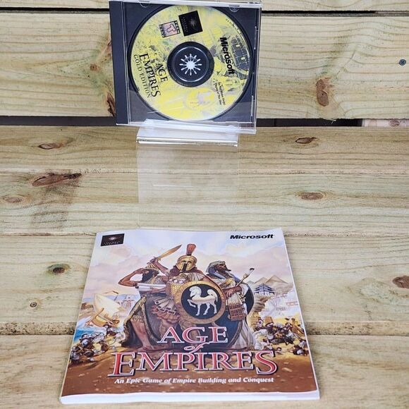 Age of Empires: Gold Edition (PC, 1999) w/ Manual, Rise of Rome Expansion - Picture 1 of 4